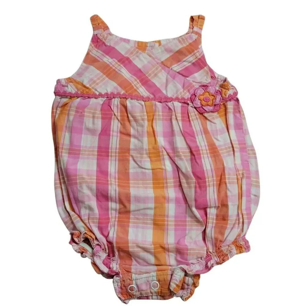 Carter's plaid romper 18 months